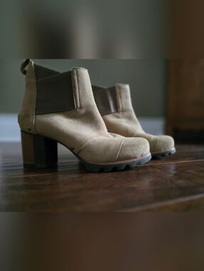 BOGO Sorel Suede Block Heel Booties